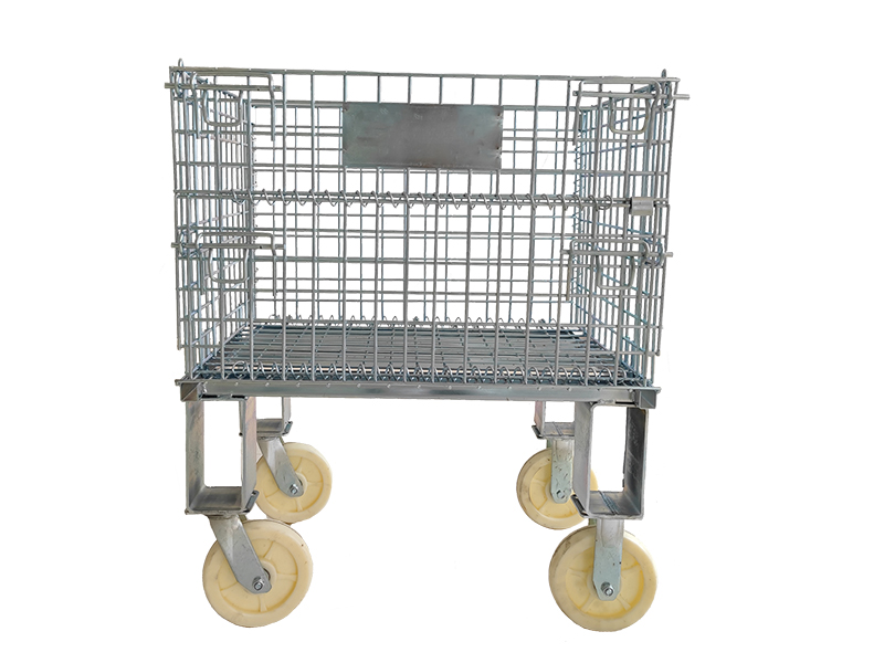 High Feets Storage Cage With Casters